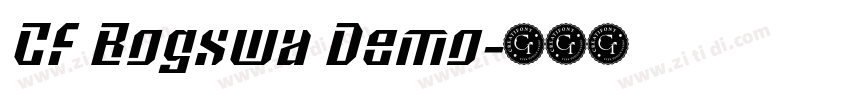 CF Bogswa Demo字体转换